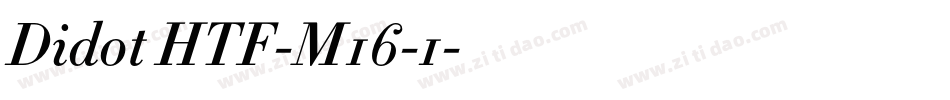Didot HTF-M16-1字体转换